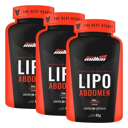 Combo 3  Lipo abdomen 250mg - 60 Cápsulas - New Millen