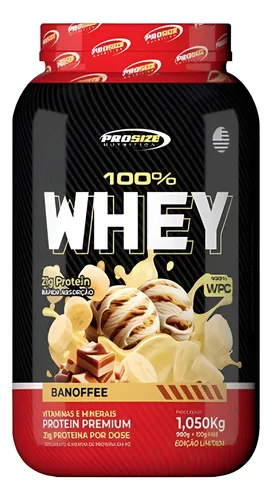 Whey Concentrado Prosize 1050g Ganho De Massa E Recuperação
