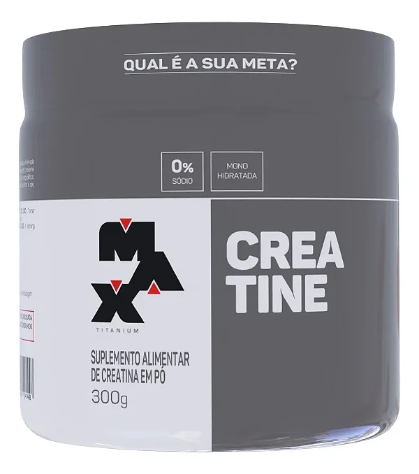 Creatina 300 Gr - Max Titanium Sabor Sem sabor