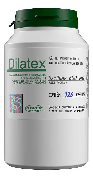 Dilatex Power 120 cápsulas vasodilatador - Sanibras