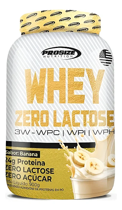 Whey Zero Lactose Prosize Nutrition 900g com 24g proteina