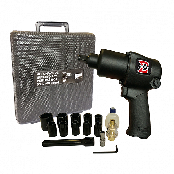 SGT-0532AK - KIT CHAVE DE IMPACTO 1/2" (69KGF.M)