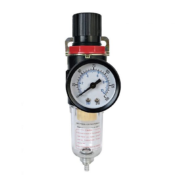 FR-00 – FILTRO REGULADOR DE AR PEQUENO 1/4″ PROFISSIONAL