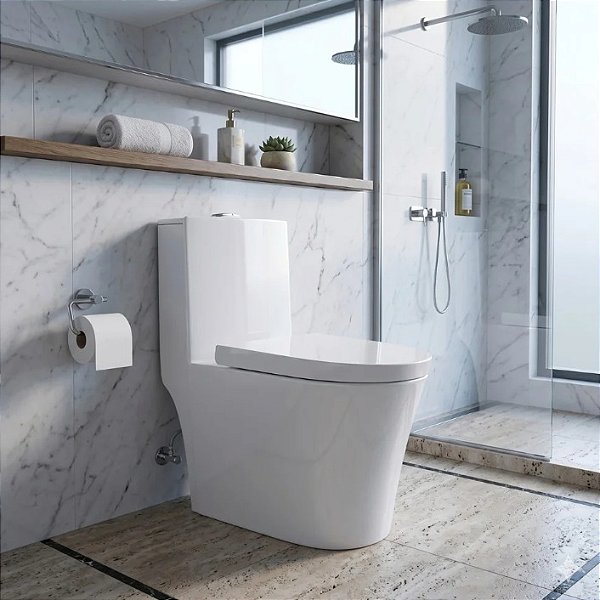Vaso Monobloco Branco Turmalina