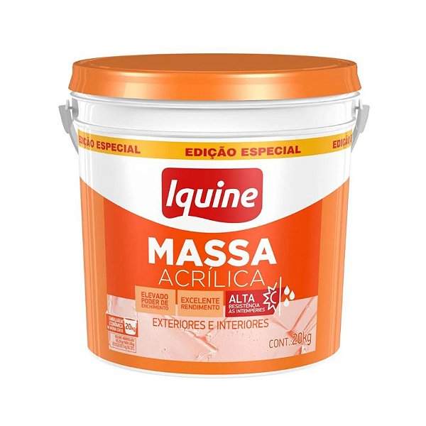Massa Acrílica Balde 20Kg Iquine