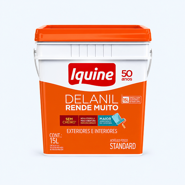 Tinta Standard Acrílica Fosco Delanil 15L Iquine