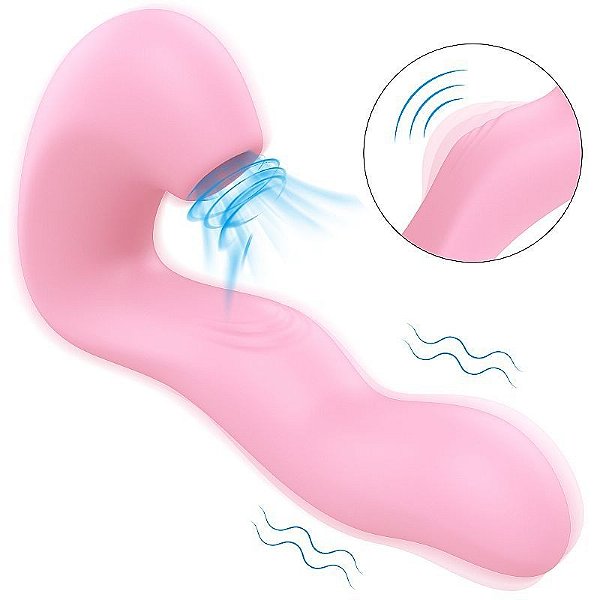 VIBRADOR COM ESTIMULADOR CLITORIANO - LOMA