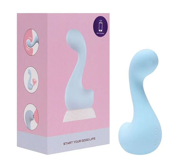 VIBRADOR E SUGADOR A PROVA DÁGUA, RECARREGÁVEL E CONTROLADO POR APLICATIVO - SWAN B
