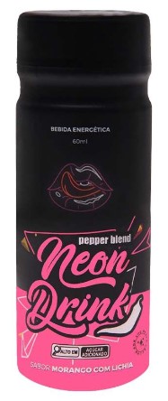 ENERGÉTICO NEON DRINK - MORANGO COM LICHIA