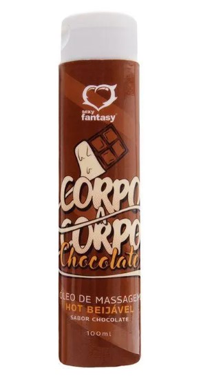 CORPO A CORPO ÓLEO DE MASSAGEM HOT BEIJÁVEL - CHOCOLATE