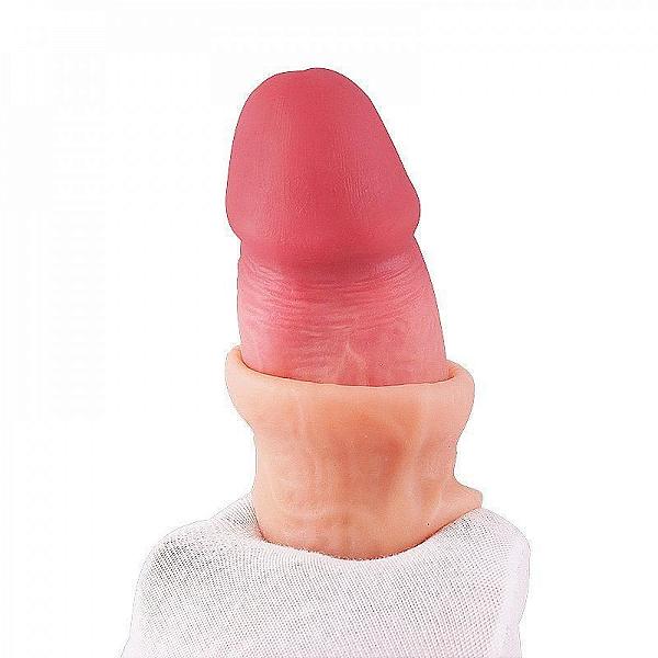ANDRÉ - PÊNIS SUPER REALÍSTICO DUPLA CAMADA VENTOSA REMOVÍVEL 22,2X4,3CM 004913