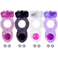 ANEL COM VIBRO E PÉROLA COM BATERIA REMOVÍVEL