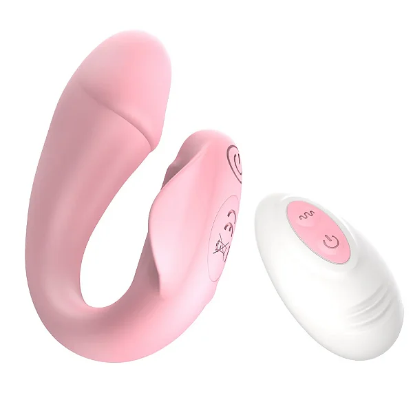 MINI VIBRADOR DE CASAL COM CONTROLE