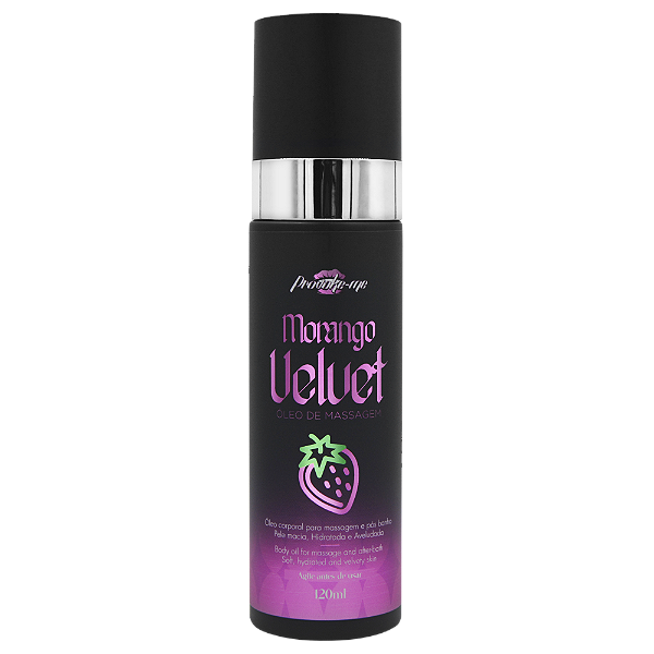ÓLEO DE MASSAGEM MORANGO VELVET