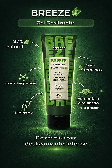 BREEZE - Gel Deslizante com Terpenos – 60ml