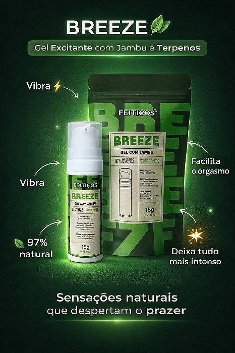 BREEZE - Gel com Jambu e Terpenos – 60ml