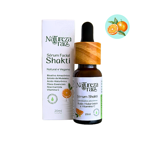 Sérum Shakti: Ácido Hialurônico e Vitamina C 20ml – Natureza Raiz