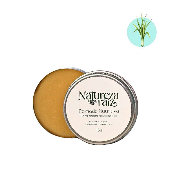 Pomada Nutritiva para Áreas Ressecadas 15g – Natureza Raiz