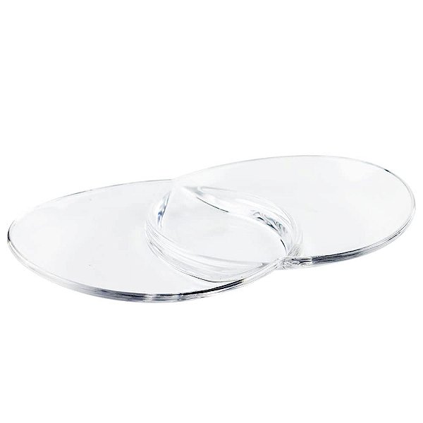 Petisqueira Vidivi Papaya 3 Divisórias Vidro Transparente