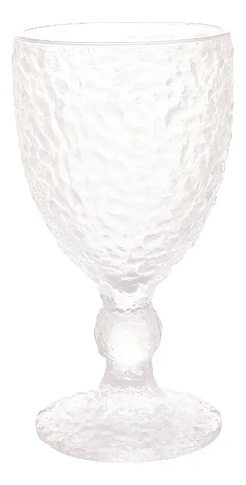 Taça De Água Lyor Petra De Cristal Martelado 320ml