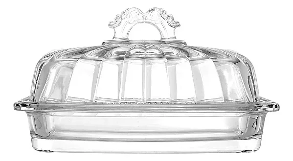 Manteigueira De Cristal Ecológico Lyor Imperial Transparente
