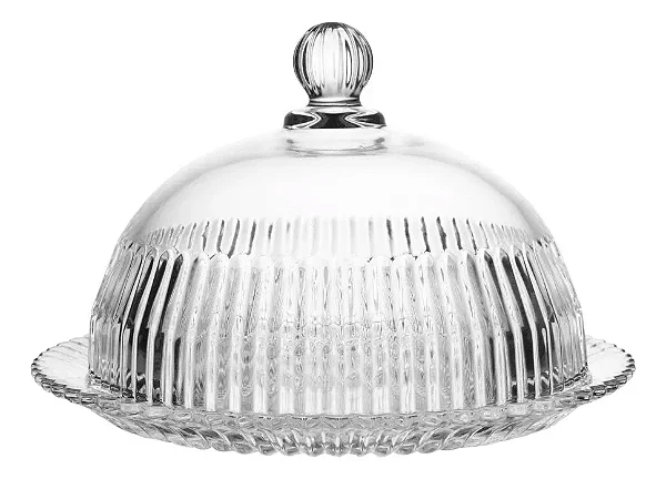 Queijeira Imperatriz De Cristal com Tampa