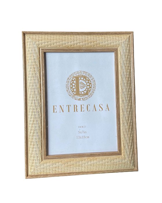 Porta-Retrato 13x18 Entre Casa Bege Trançado