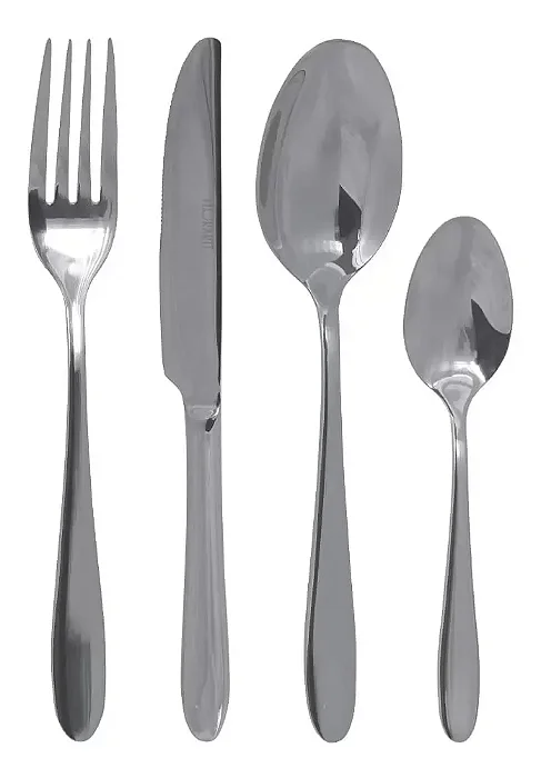 Faqueiro Premium Aco Inox C/24 Pcs Toulouse Prata Florarte