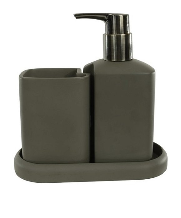 Kit Banheiro em Poliresina 3 peças-Verde