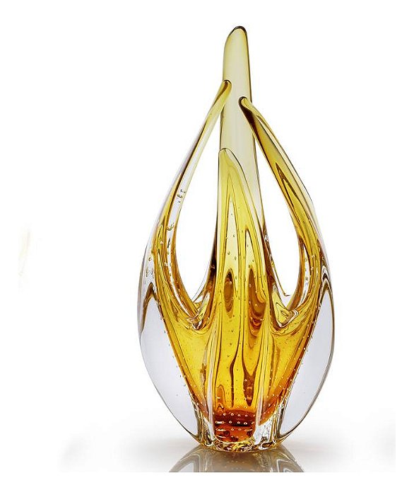 Escultura em Cristal Murano - Âmbar
