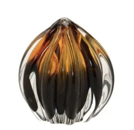 Escultura Gota Decorativa Âmbar