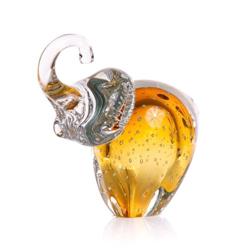 Elefante em Murano Âmbar