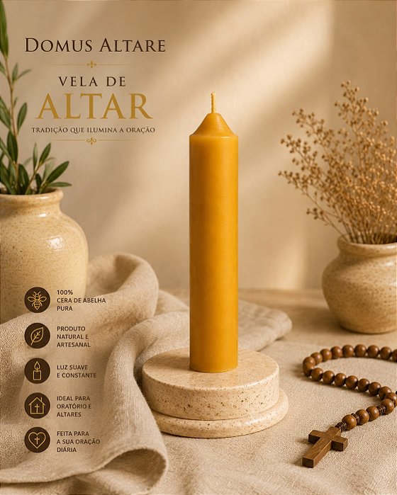 Vela de altar 10cm