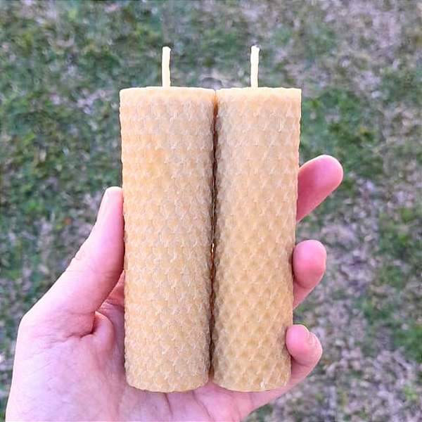 Vela alveolada de altar 10 cm