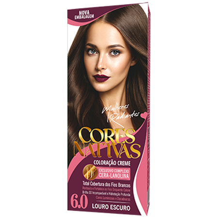 Cores Nativas Louro Escuro 6.0 Coloração Creme