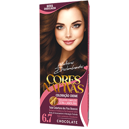 Cores Nativas Chocolate 6.7 Coloração Creme