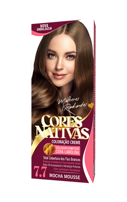 Cores Nativas Mocha Mousse 7.7 Coloração Creme