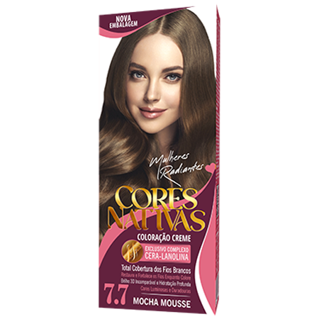 Cores Nativas Mocha Mousse 7.7 Coloração Creme