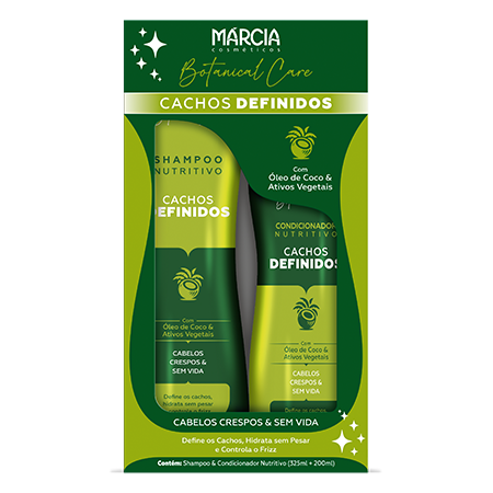PACK Sh+Cond Cachos Definidos Botanical Care - Óleo de Coco - 525ml