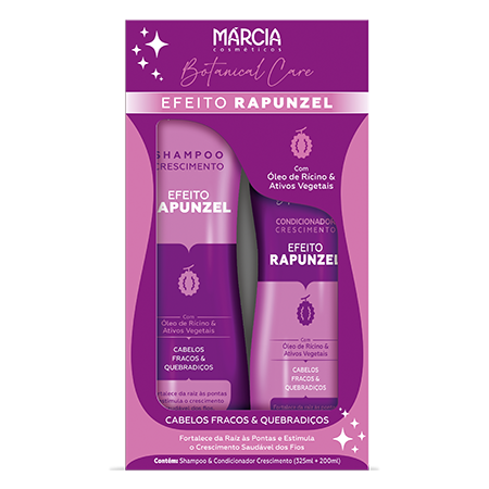 PACK Sh+Cond Efeito Rapunzel Botanical Care - Óleo de Rícino - 525ml