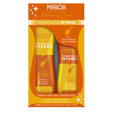 PACK Sh+Cond Hidratação Intensa Botanical Care - Mel & Cacau - 525ml