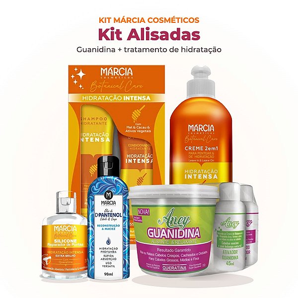 Kit Alisamento Guanidina Aney + Tratamento Hidratação Intensa Botanical Care