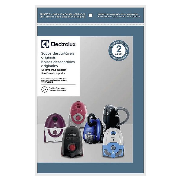 SACO ASPIRAD. ELECTROLUX ONE/TRIO/GO/INGENIO/TWENT/FOCUS/HOME LEADER