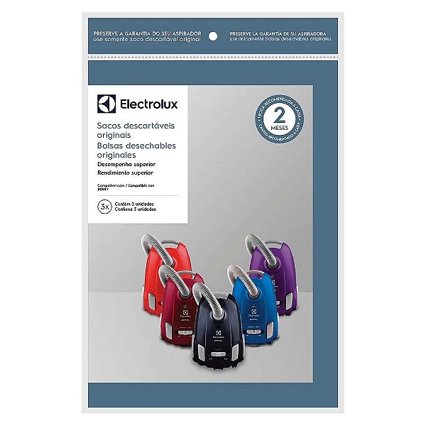 SACO ASPIRAD. ELECTROLUX BERRY ORIGINAL / B.D. LAS3000 AZUL / CONSUL FACILIT