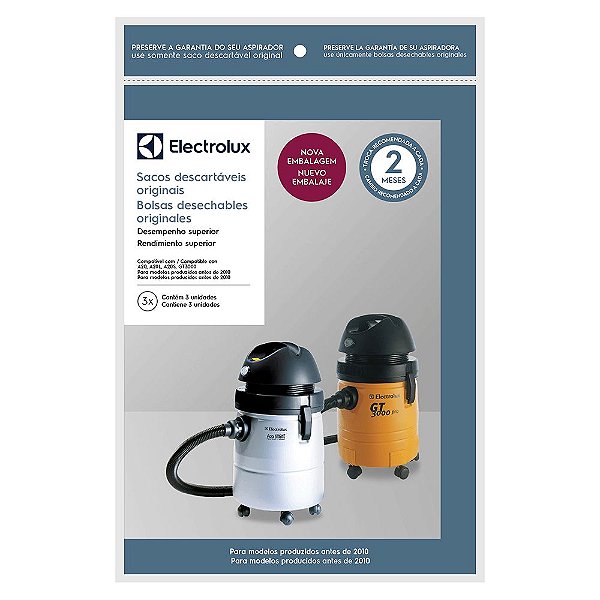 SACO ASPIRAD. ELECTROLUX A20 ANTIGO BOCAL LARGO ORIG.