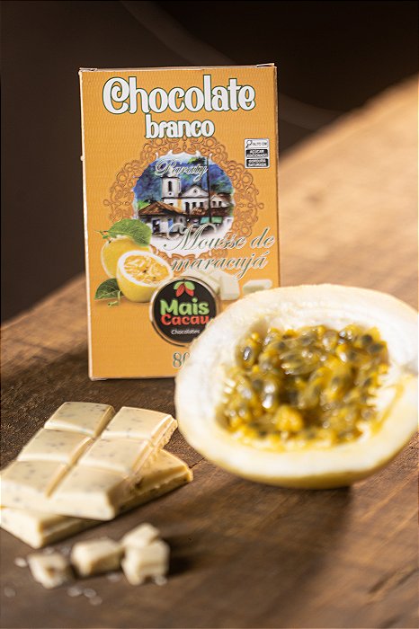 Chocolate branco com maracujá.