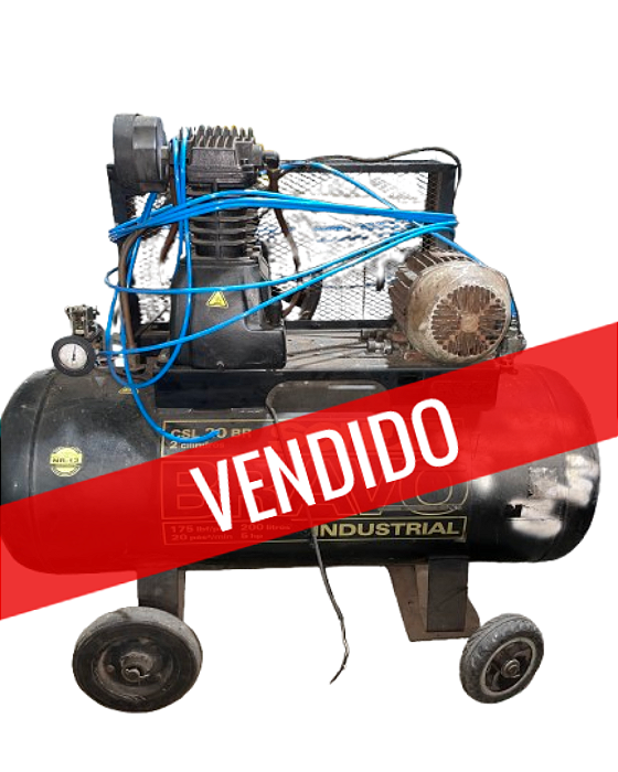 Compressor Schülz 20 Pés 5 HP 200 Litros Industrial | FIRE-MAQ