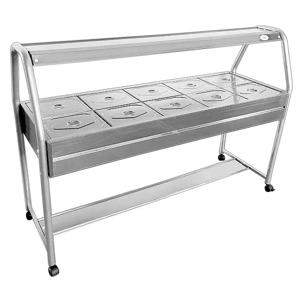 BUFFET SALADA 10GN IBET SS10 COM LAMPADA