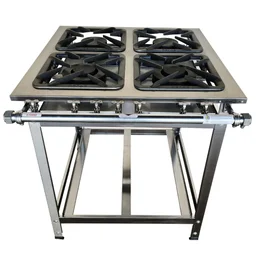 FOGAO 04 BOCAS CEFAZ CFZG156 40X40 INOX