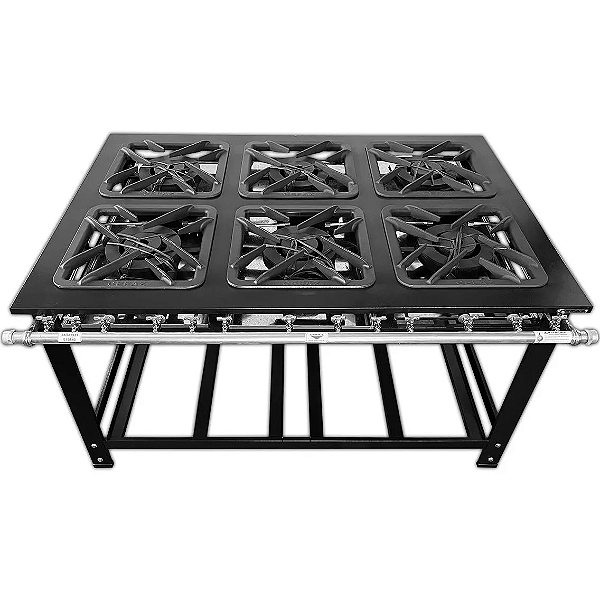 FOGAO 06 BOCAS CEFAZ CFZG158 40X40 DUPLO